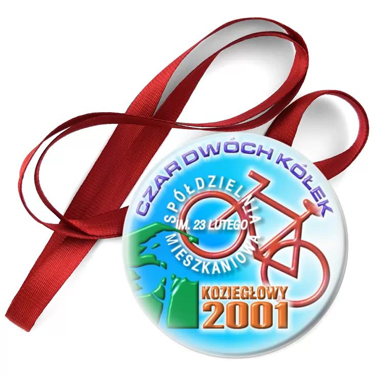 przypinka medal Rajd rowerowy - Koziegłowy 2001