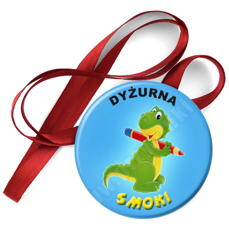 przypinka medal Smoki - dyżurny przedszkola