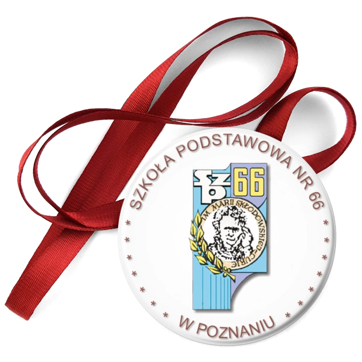 przypinka medal Szkoła podstawowa nr 66 w Poznaniu