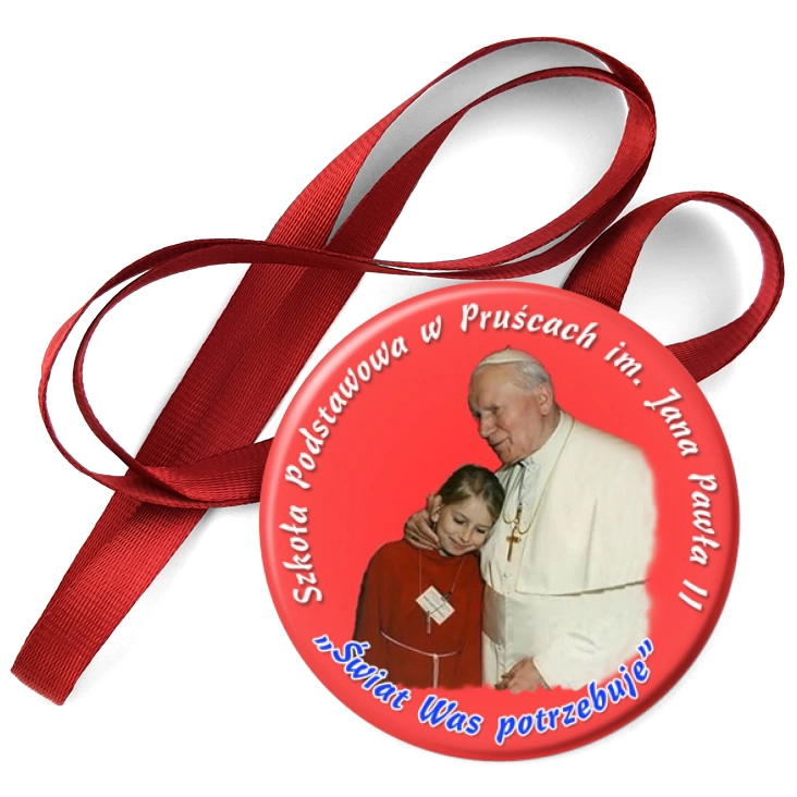 przypinka medal Szkoła Podstawowa w Pruścach