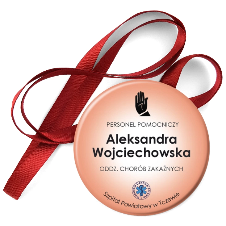 przypinka medal Szpital Powiatowy w Tczewie - personel pomocniczy