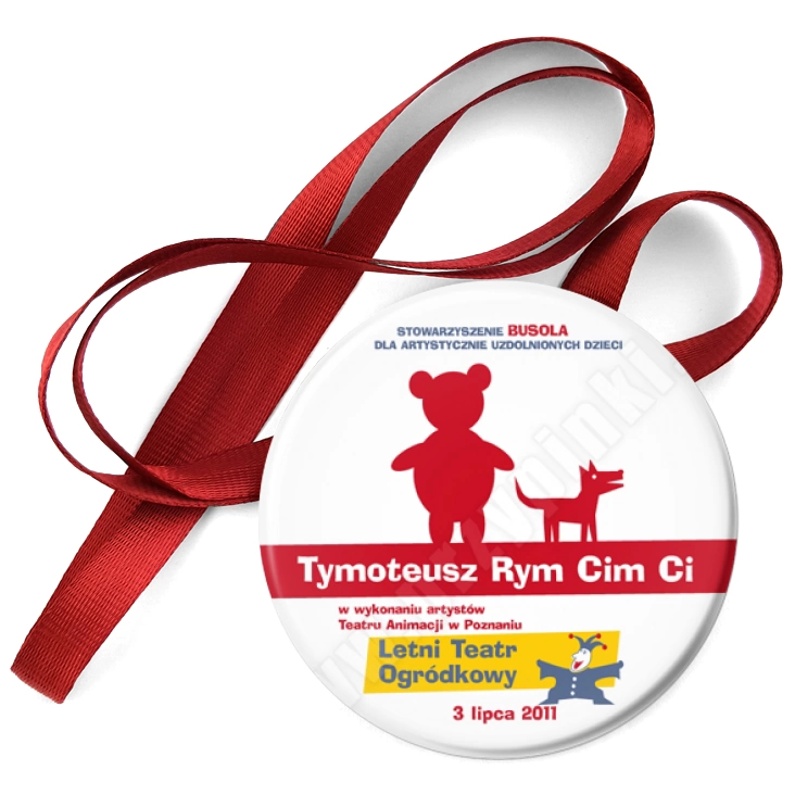 przypinka medal Tymoteusz Rym Cim Ci