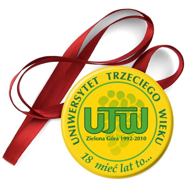 przypinka medal Uniwersytet Trzeciego Wieku