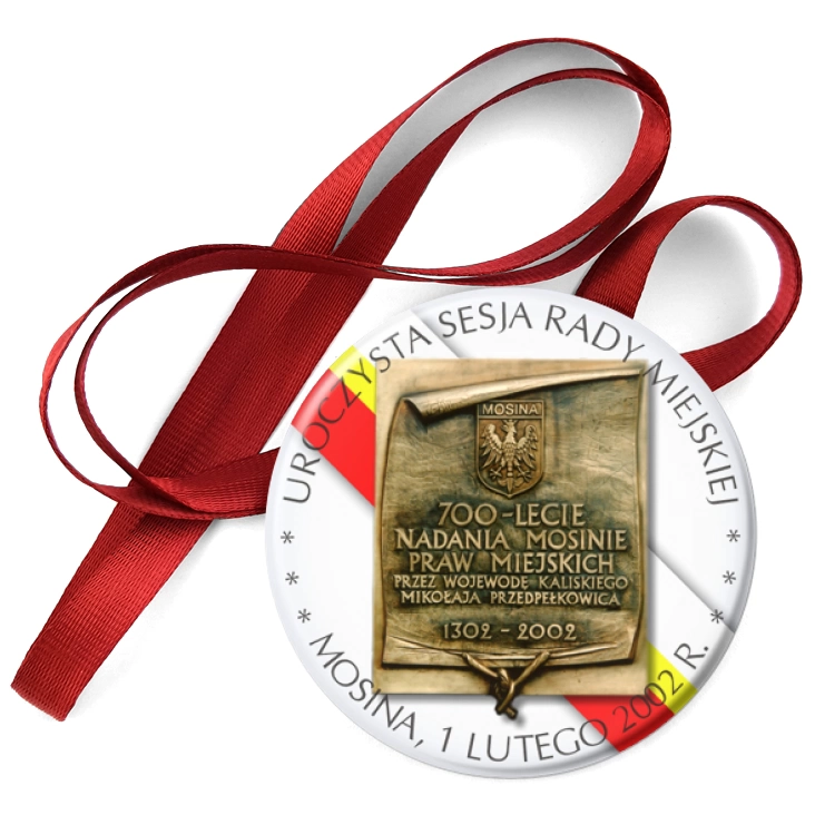 przypinka medal Uroczysta Sesja rady Miejskiej