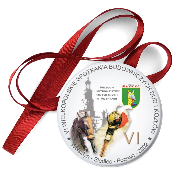 przypinka medal VI Wielkopolskie Spotkania Budowniczych Dud i Kozłów