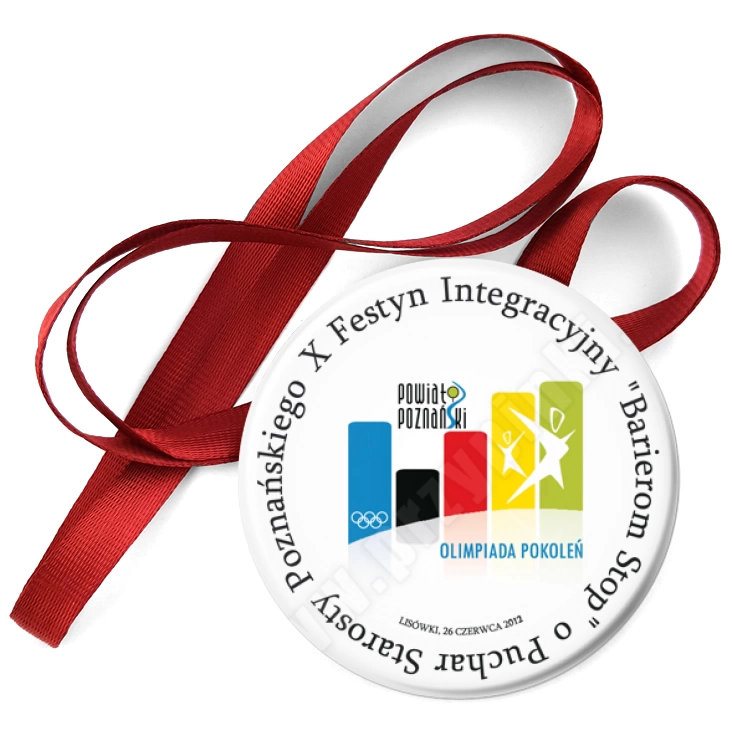 przypinka medal X Festyn Integracyjny Barierom Stop