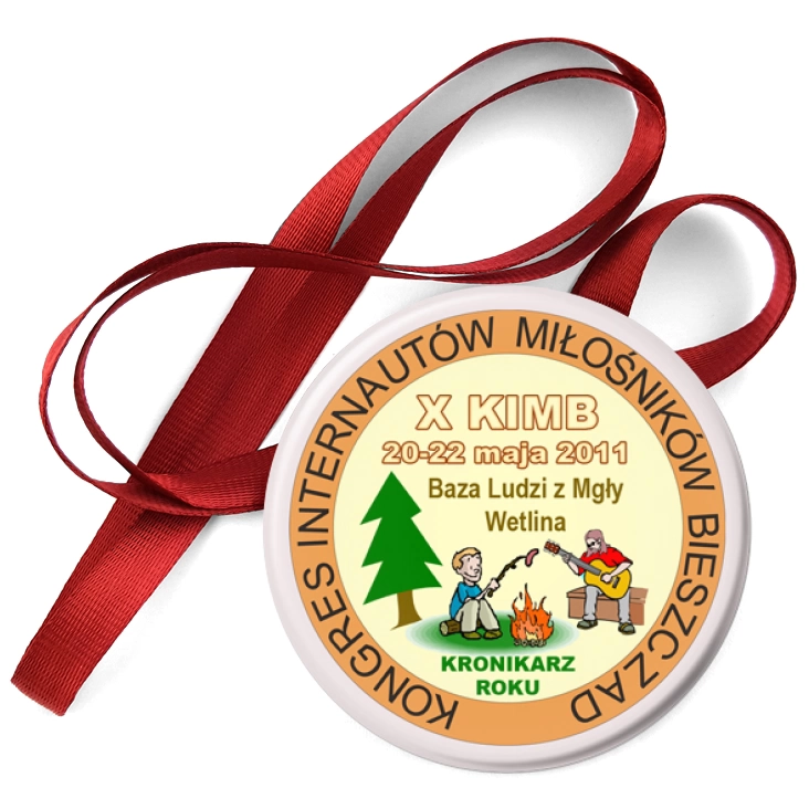 przypinka medal X Kimb - Kronikarz Roku