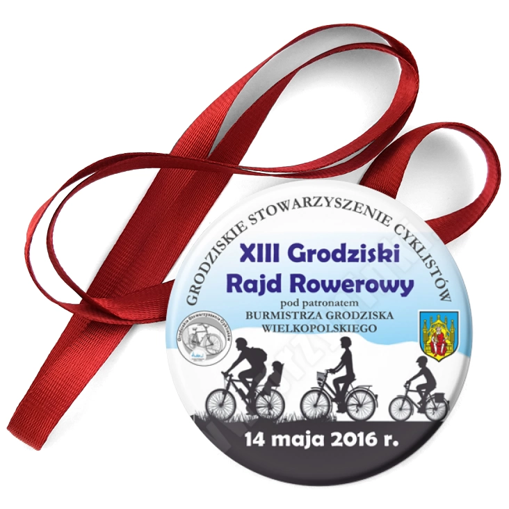 przypinka medal XIII Grodziski Rajd Rowerowy