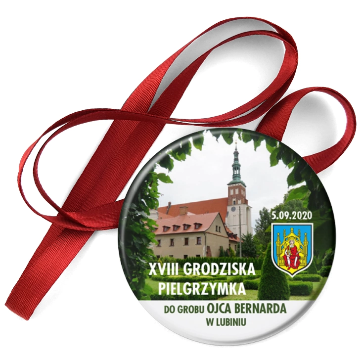 przypinka medal XVIII Pielgrzymka do Grobu Ojca Bernarda