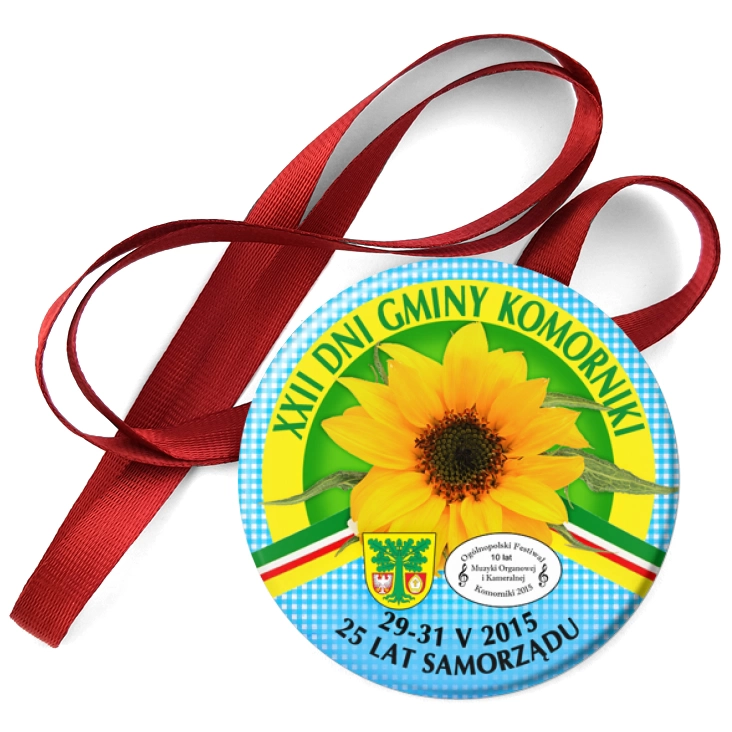 przypinka medal XXII Dni Gminy Komorniki
