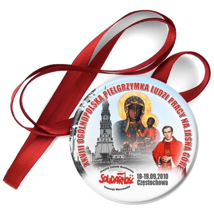 przypinka medal XXVIII Pielgrzymka Ludzi Pracy