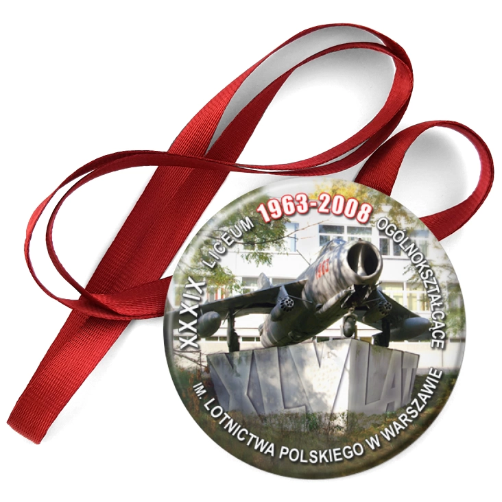 przypinka medal XXXIX LO w Warszawie