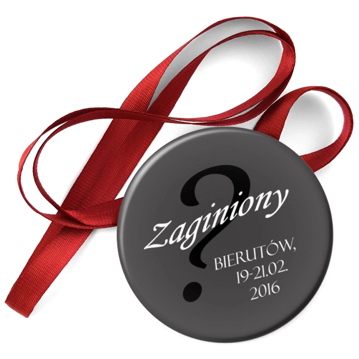 przypinka medal Zaginiony