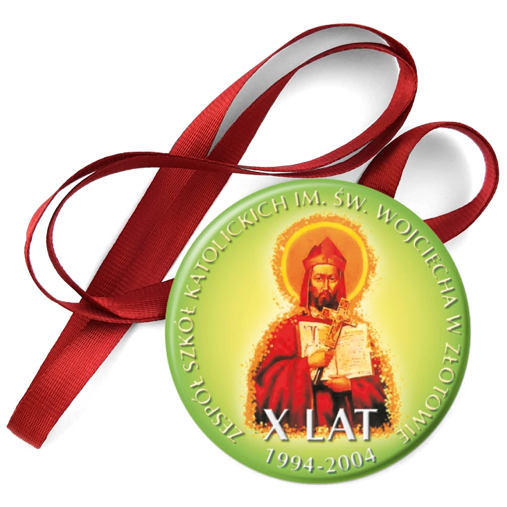 przypinka medal Zespół Szkół Katolickich w Złotowie