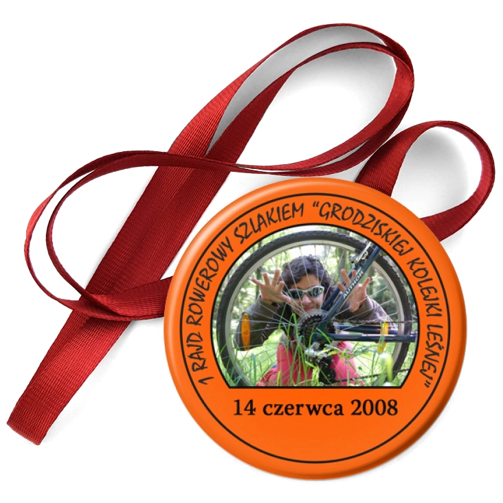 przypinka medal Rajd Rowerowy Szlakiem Grodziskiej Kolei Leśnej