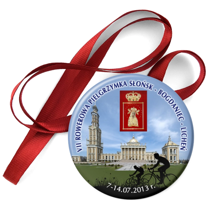przypinka medal Rowerowa Pielgrzymka do Lichenia 2013