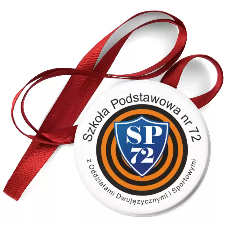 przypinka medal SP nr 72 w Poznaniu