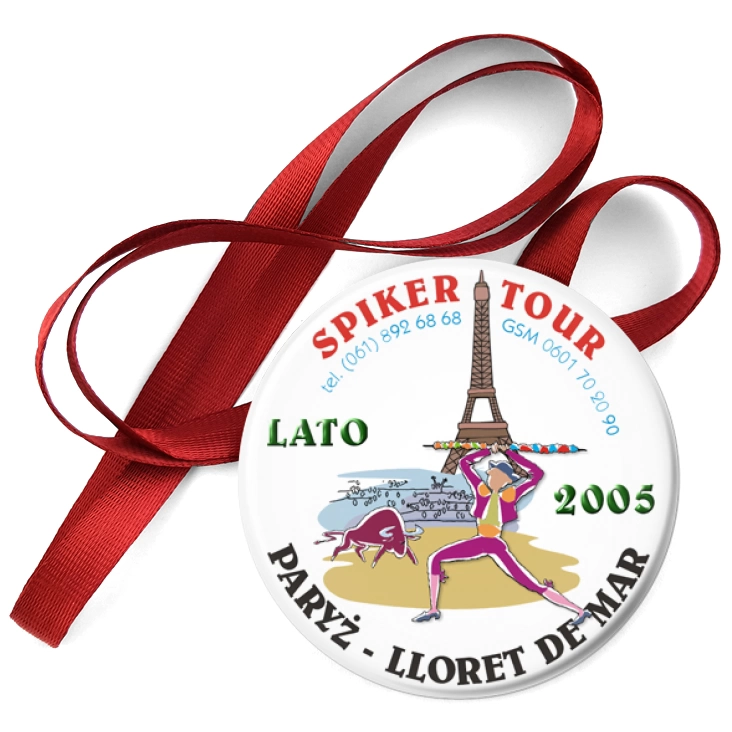 przypinka medal Spiker-Tour Paryż