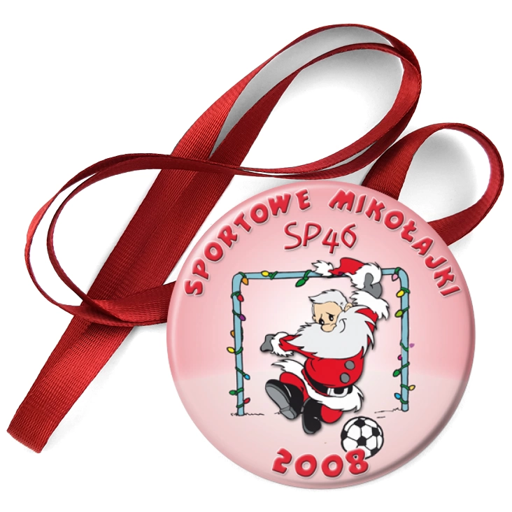 przypinka medal Sportowe Mikołajki