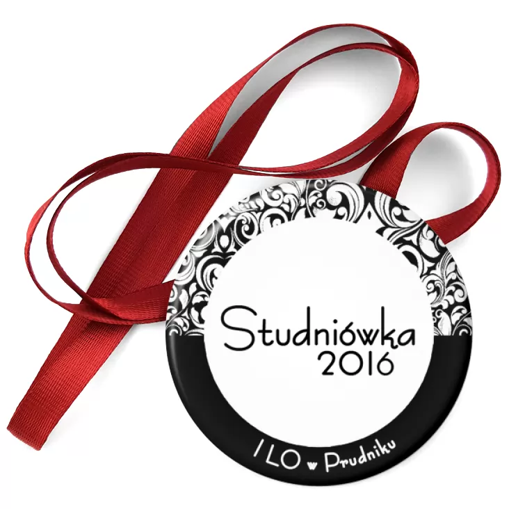 przypinka medal Studniówka - I LO w Prudniku