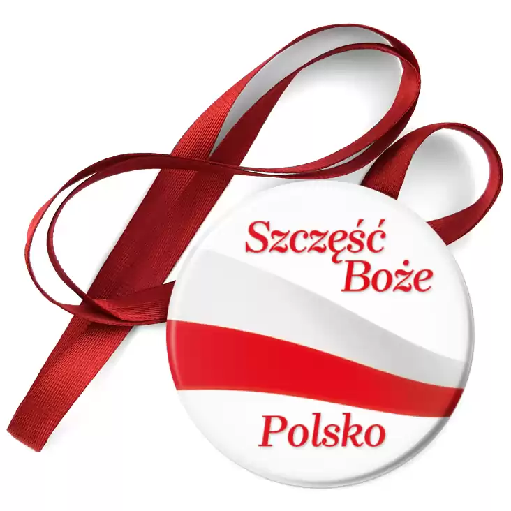 przypinka medal Szczęść Boże Polsko