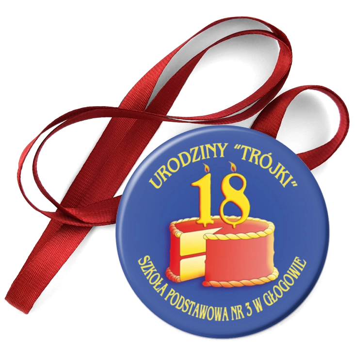 przypinka medal Szkoła Podstawowa Nr 3 w Głogowie