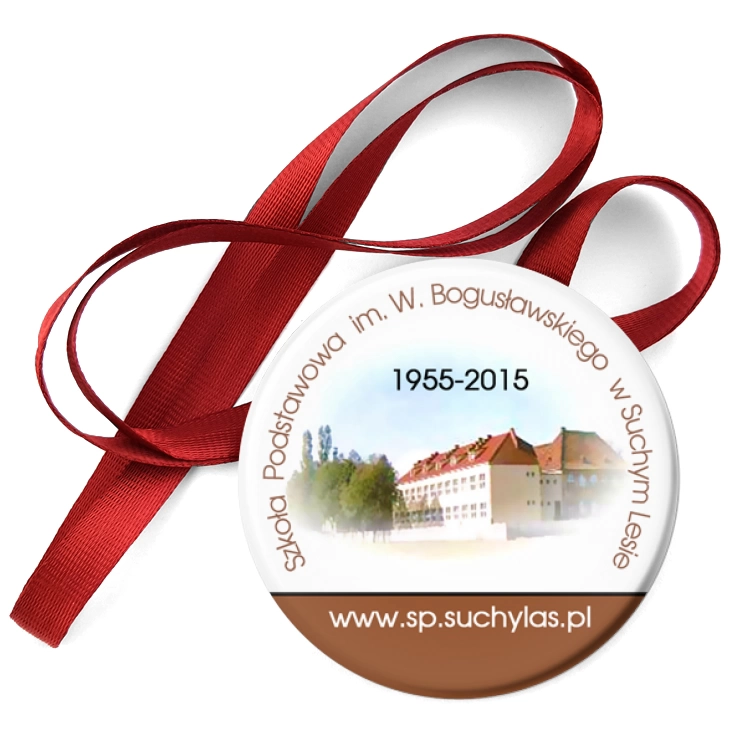 przypinka medal Szkoła Podstawowa w Suchym Lesie
