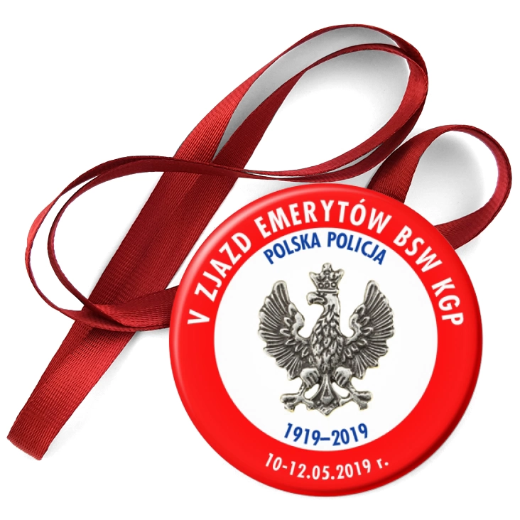 przypinka medal V Zjazd Emerytów BSW KGP