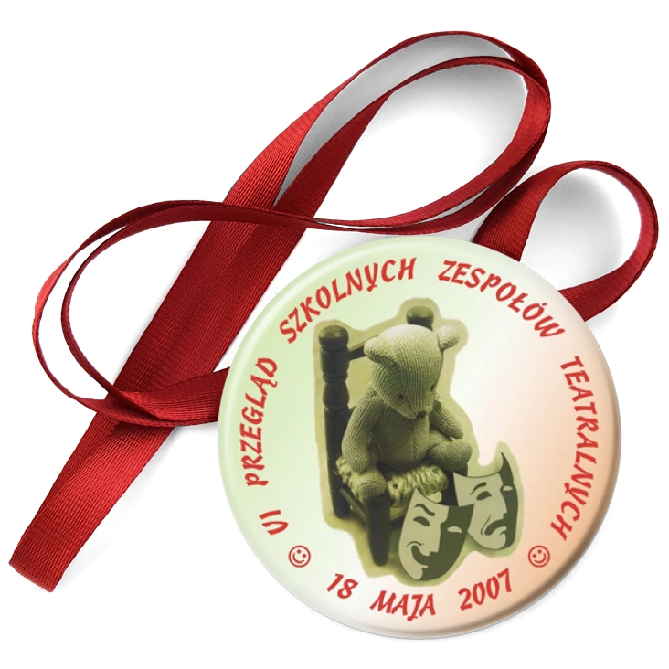 przypinka medal VI Przegląd Szkolnych Zespołów Teatralnych