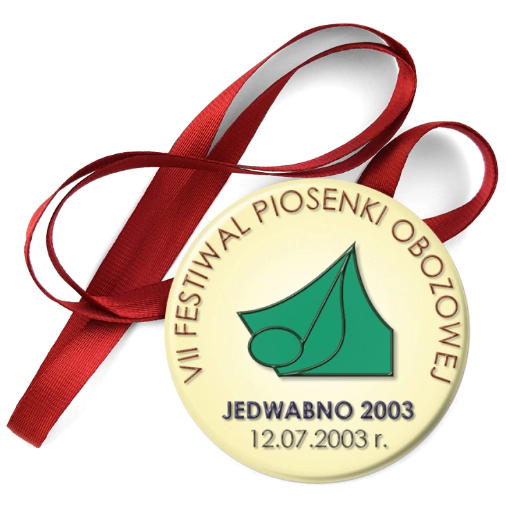 przypinka medal VII Festiwal Piosenki Obozowej