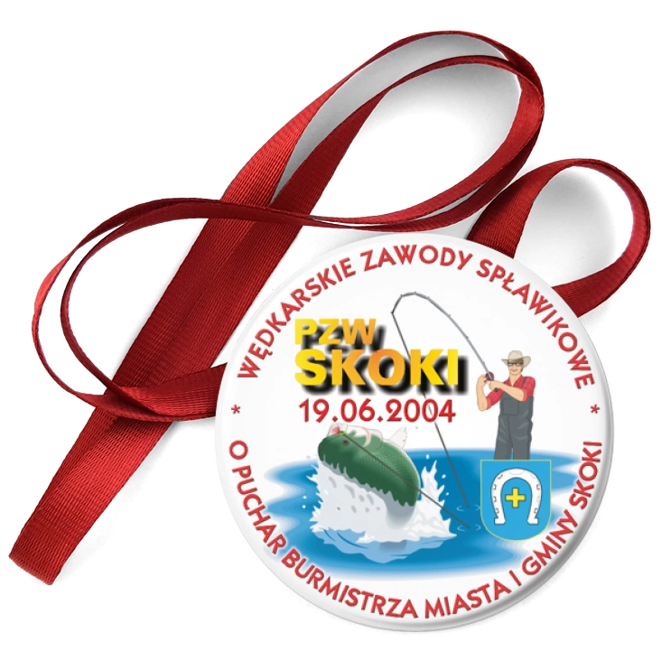 przypinka medal Wędkarskie Zawody Spławikowe 2004