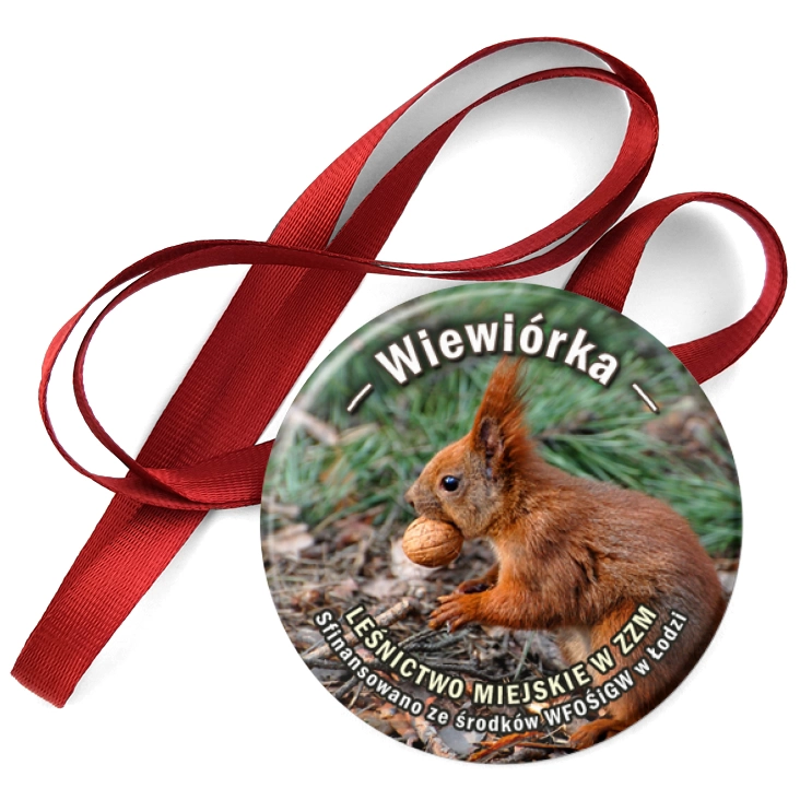 przypinka medal Wiewiórka