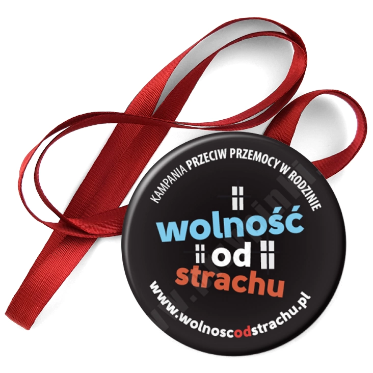 przypinka medal Wolność od strachu