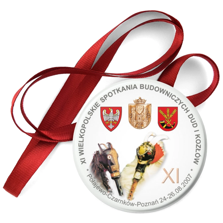 przypinka medal XI Wielkopolskie Spotkania Budowniczych Dud i Kozłów