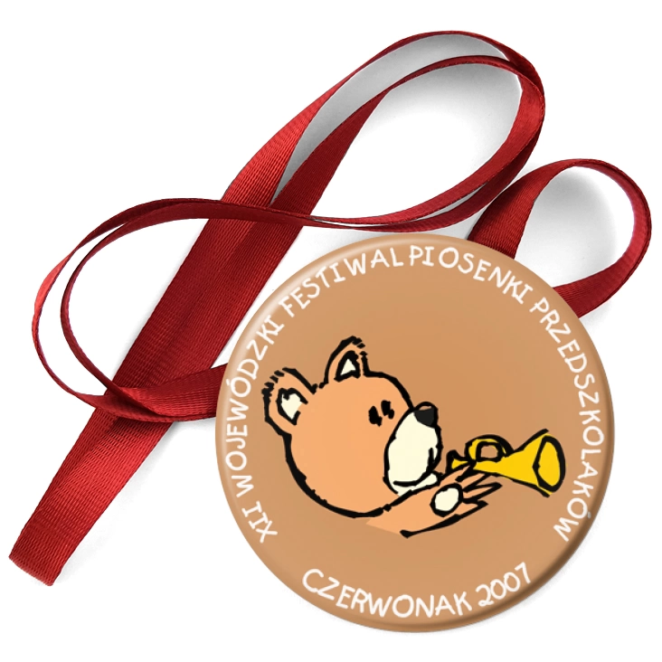 przypinka medal XII Wojewódzki Festiwal Piosenki Przedszkolaków