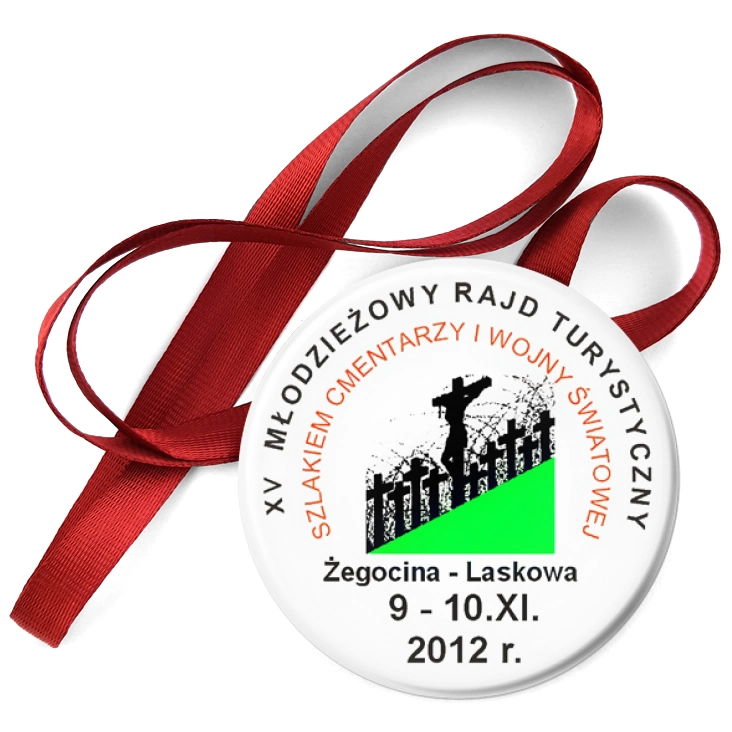 przypinka medal XV Młodzieżowy Rajd Turystyczny