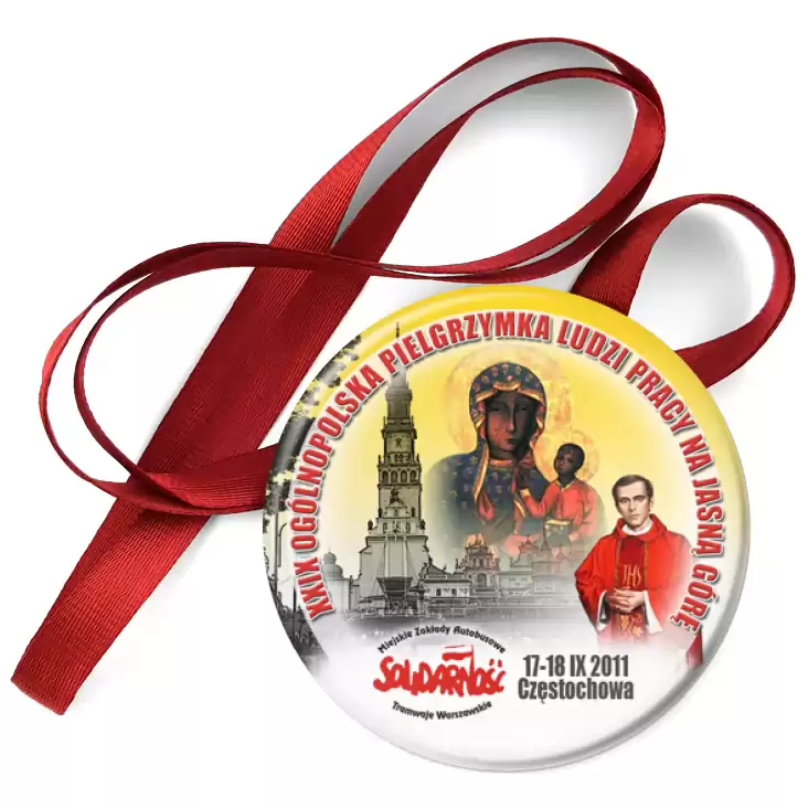 przypinka medal XXIX Ogólnopolska Pielgrzymka Ludzi Pracy