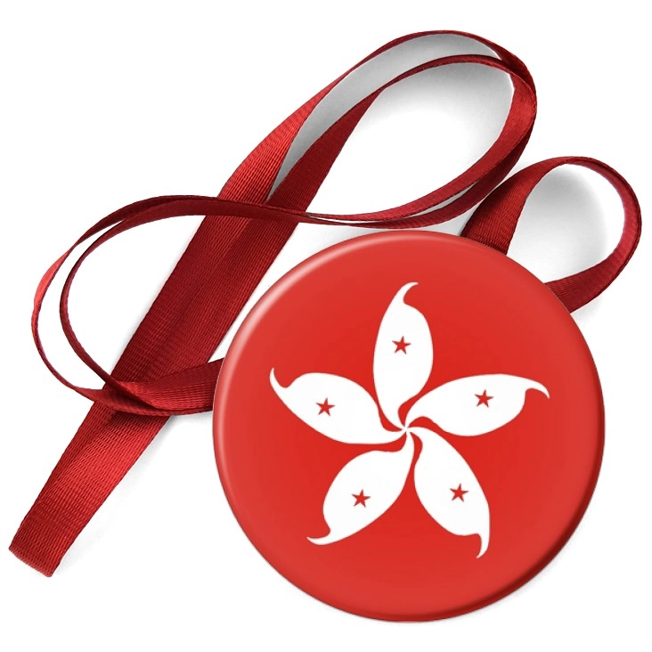 przypinka medal Flaga Hong Kong 
