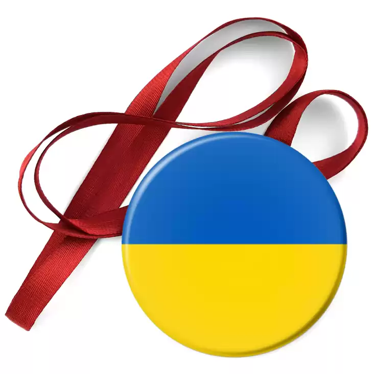 przypinka medal Flaga Ukraina