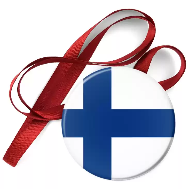 przypinka medal Flaga Finlandia