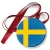 Przypinka medal Flaga Szwecja