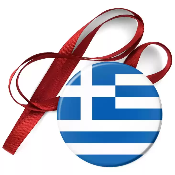 przypinka medal Flaga Grecja