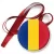 Przypinka medal Flaga Rumunia