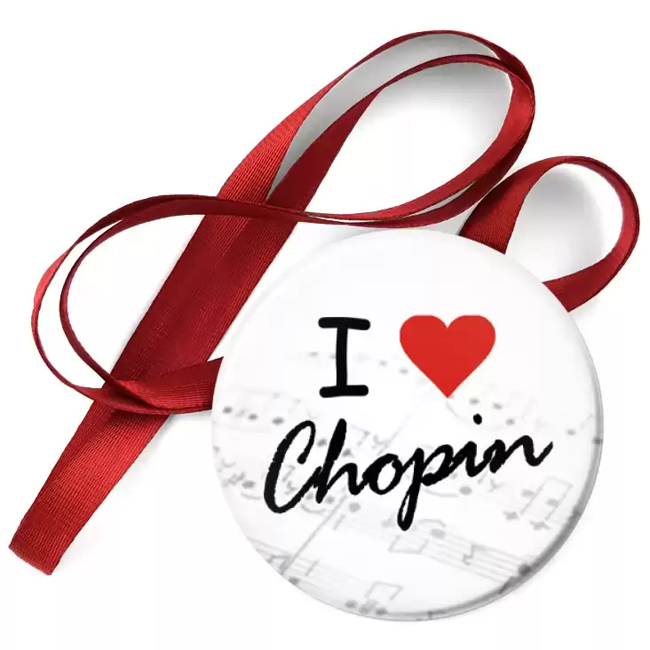 przypinka medal I love Chopin