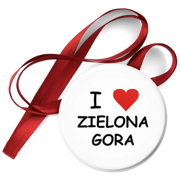 przypinka medal I love Zielona Góra