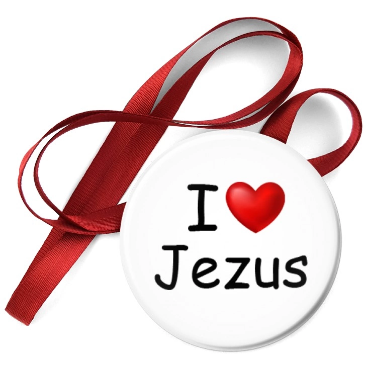 przypinka medal I love Jezus