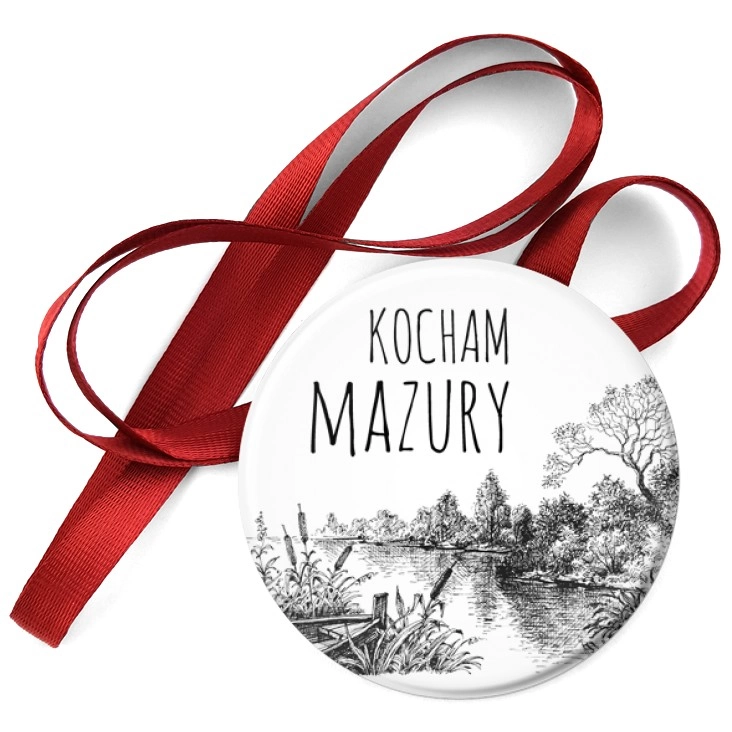 przypinka medal Kocham Mazury