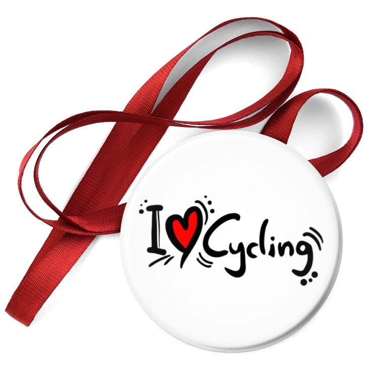 przypinka medal I love Cycling