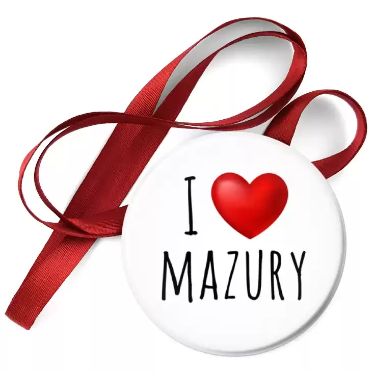 przypinka medal I love Mazury