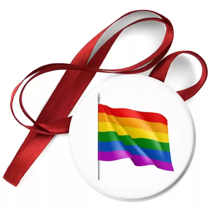 przypinka medal LGBT flaga tęczowa